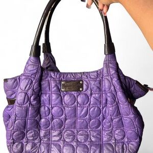 Purple Quilted Kate Spade Shoulder Bag